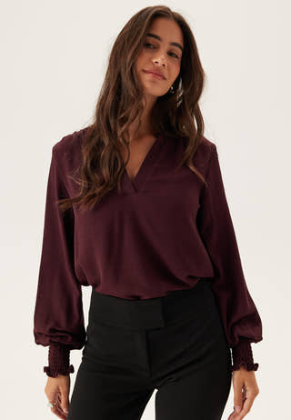Onlmette V-Neck Smock Top