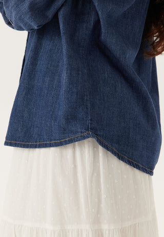Onlnala langermet denimskjorte med krage