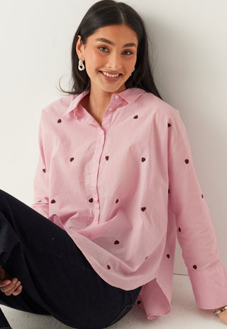 Onlnew Lina Grace Long Sleeve Embroidered Shirt