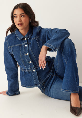 Onlremi Long Sleeve Peplum Denim Jacket