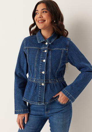 Onlremi Langermet Peplum Denimjakke