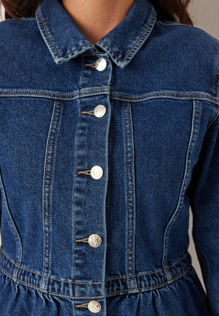 Onlremi Langermet Peplum Denimjakke