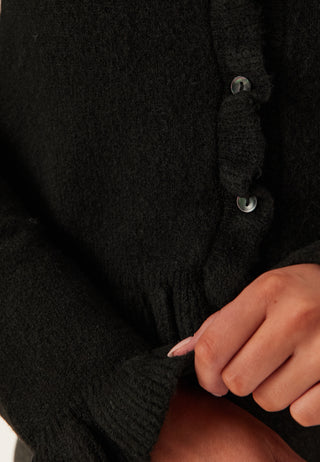 Onlrima Life Langermet Cardigan med Volangknapper