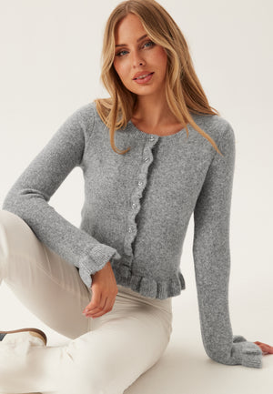 Onlrima Life Langermet Cardigan med Volangknapper