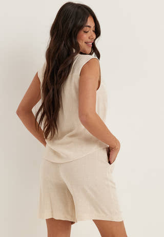 Onlsiesta Mw Pull-up Lin Bl Shorts