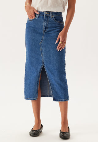 Onlsiri Front Slit Denim Skirt