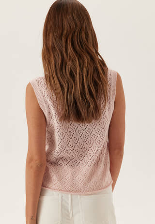 Onlsunny Sl Pointelle Top Knt