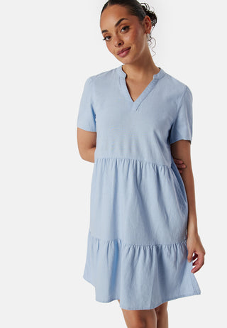 Onltiri-Caro V-Neck Linen Dress