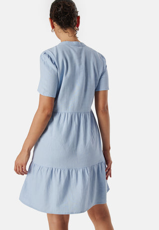 Onltiri-Caro V-Neck Lin Kjole