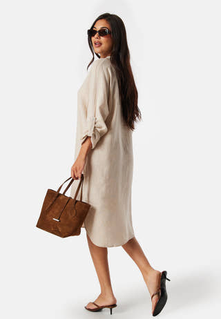 Onltokyo Linen Blend Dress