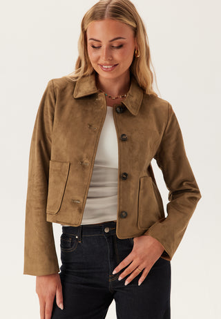 Onltulip Life Faux Suede Jakke