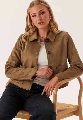 Onltulip Life Faux Suede Jakke