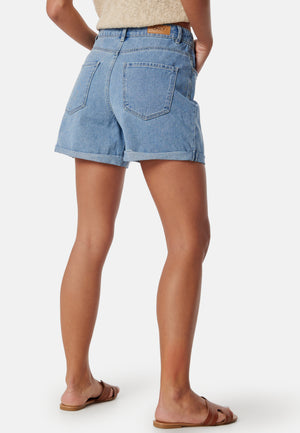 Onlvega HW Mom Dnm Shorts