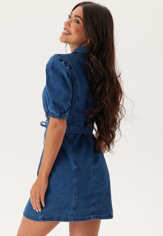 Onlvibbe Kortermet Belte Denim Kjole
