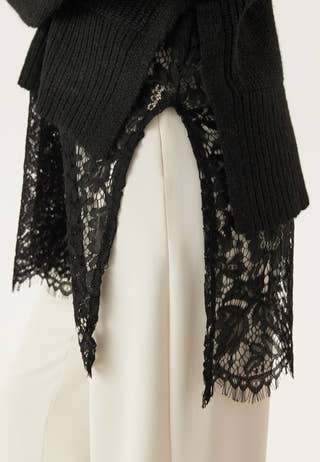 Onlvivia Ls Life V-neck Lace M