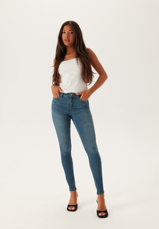 Onlwauw Mid Waist Skinny Jeans