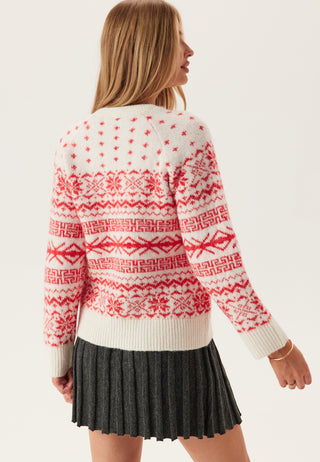 Onlxmas Nordic Langermet O-hals Strikkegenser
