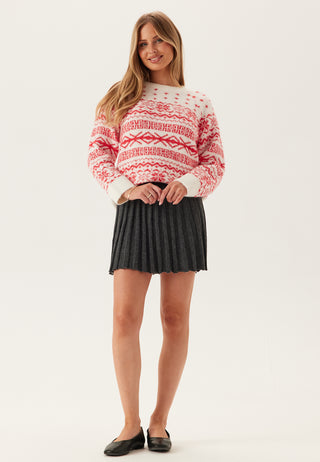 Onlxmas Nordic Ls O-neck Knt