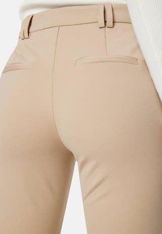 Peach Mid Waist Flared