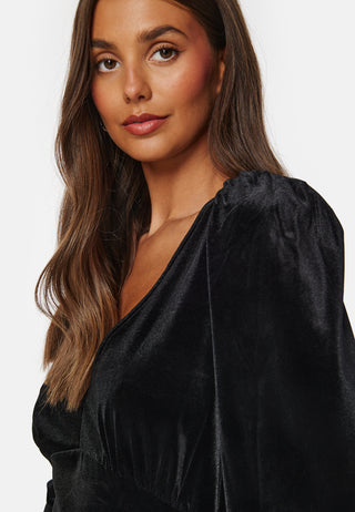 Smooth L/S V-Neck Dress