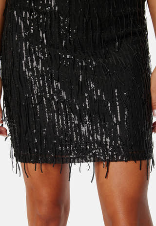 Spacy Strap Short Dress