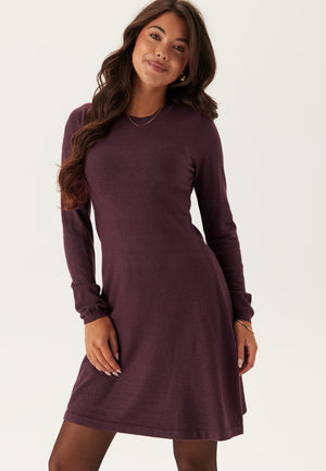 Vicomfy A-line O-neck Strikket Kjole