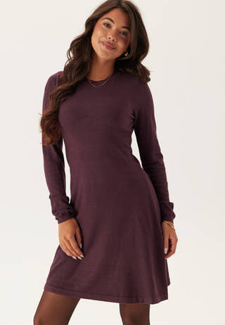 Vicomfy A-line O-neck Knit Dre