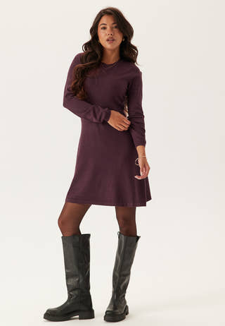 Vicomfy A-line O-neck Knit Dre