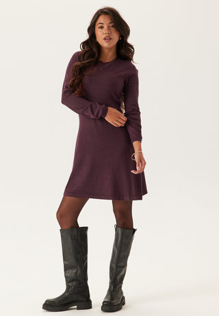 Vicomfy A-line O-neck Strikket Kjole
