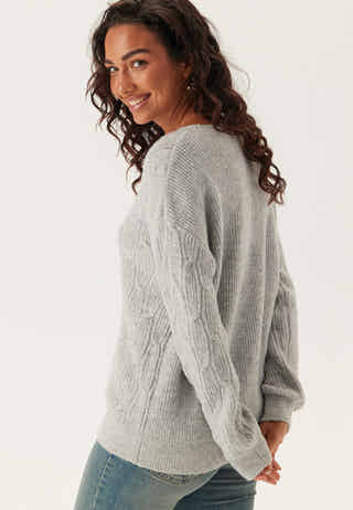 Vilassia O-neck L/S CABEL KNIT