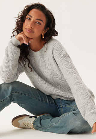 Vilassia O-neck L/S CABEL KNIT
