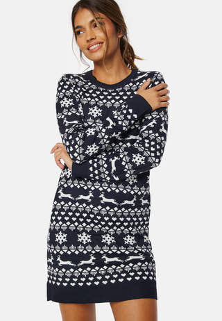 Xmas Snowflake LS Dress