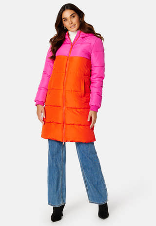 Bee Blocked Long Puffer
