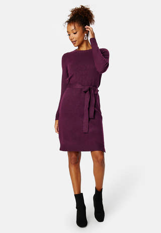Cava LS O-Neck Knit Dress