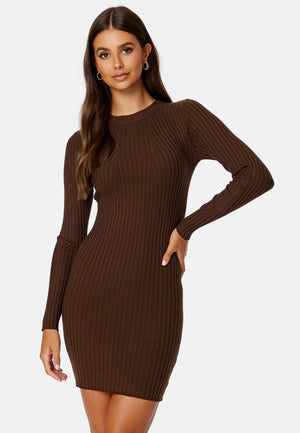 Crista LS O-Neck Knit Dress