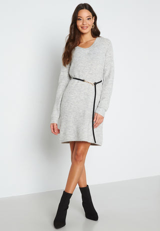 Ellen V-neck Knit Dress