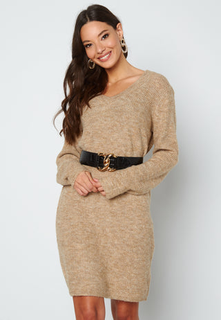 Ellen V-neck Knit Dress