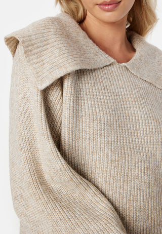 Fade LS Collar Neck Knit