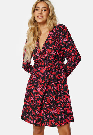 Faline LS Wrap Dress