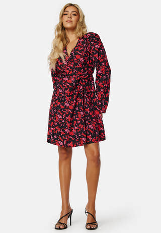 Faline LS Wrap Dress