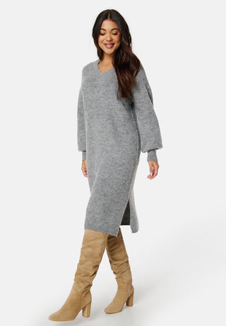Fea LS V-Neck Knit Dress