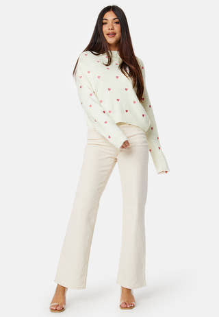 Flira EMB High Neck Knit