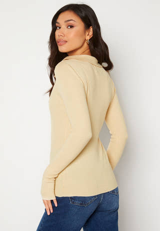 Hartley LS V-Neck Polo Knit