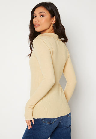 Hartley LS V-Neck Polo Knit