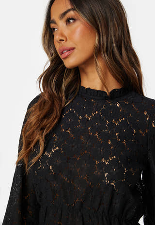 Janessa LS  Lace Top