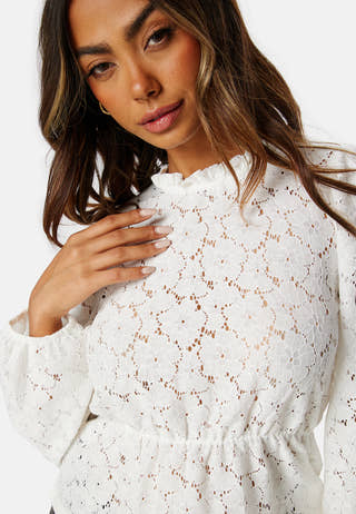 Janessa LS  Lace Top