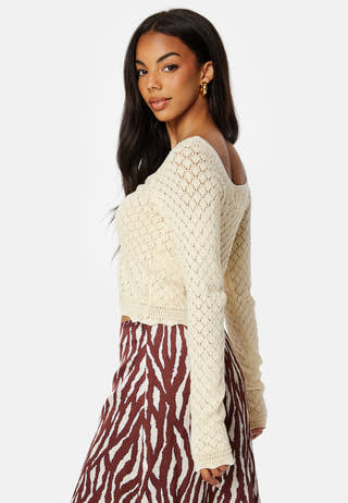 Judy LS Cropped Top Knit