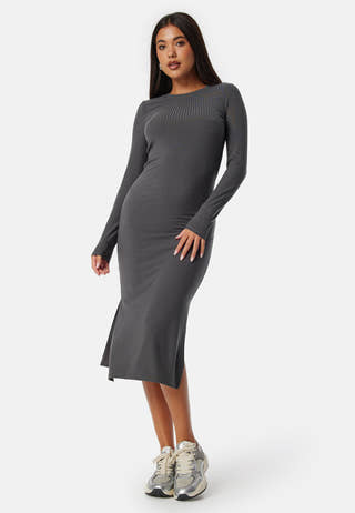 Kylie O-Neck Midi Dress
