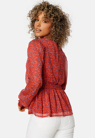 Mynte LS Peplum Top