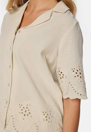 Pcalmina Embroidery Shirt